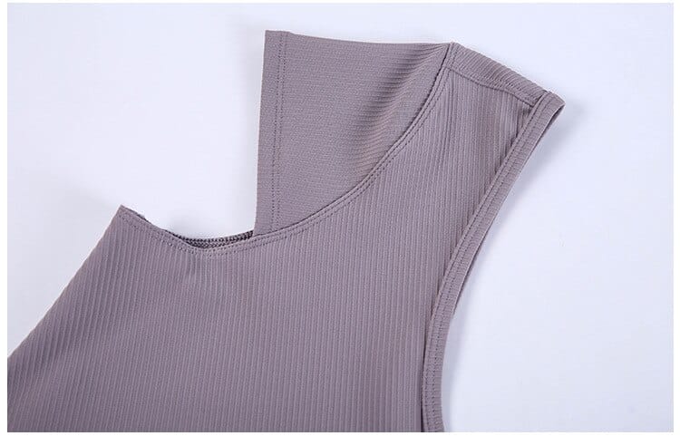 Camiseta de manga corta Blank V-neck Sport Cropped