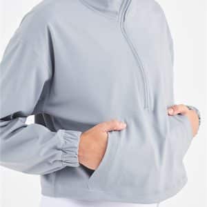 women's blue yoga zip up jacket wholesale