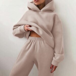 womens oversized hoodie and jogger set