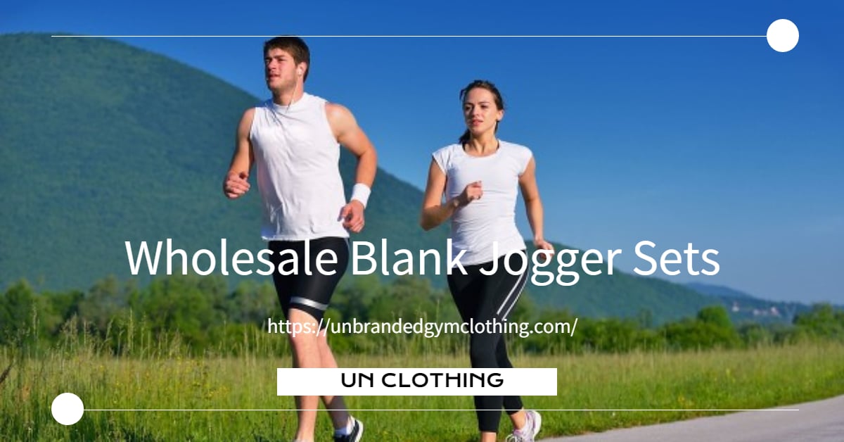 wholesale blank jogger sets