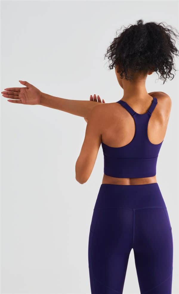 racerback adjustable high impact sports bra