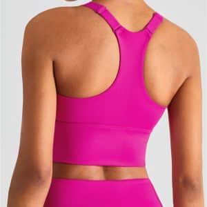 custom racerback adjustable high impact sports bra