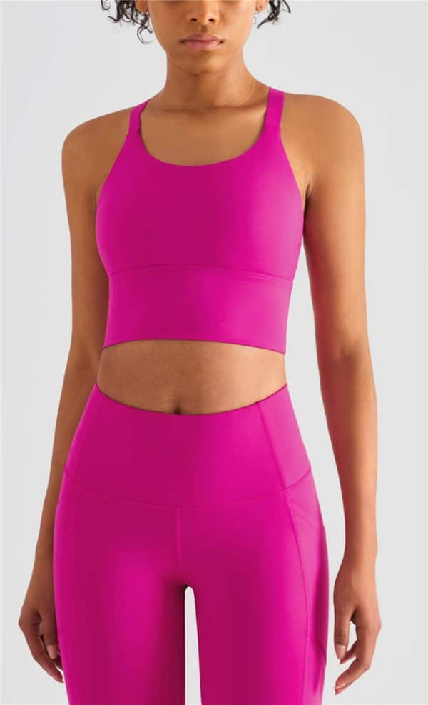 custom racerback adjustable high impact sports bra wholesale