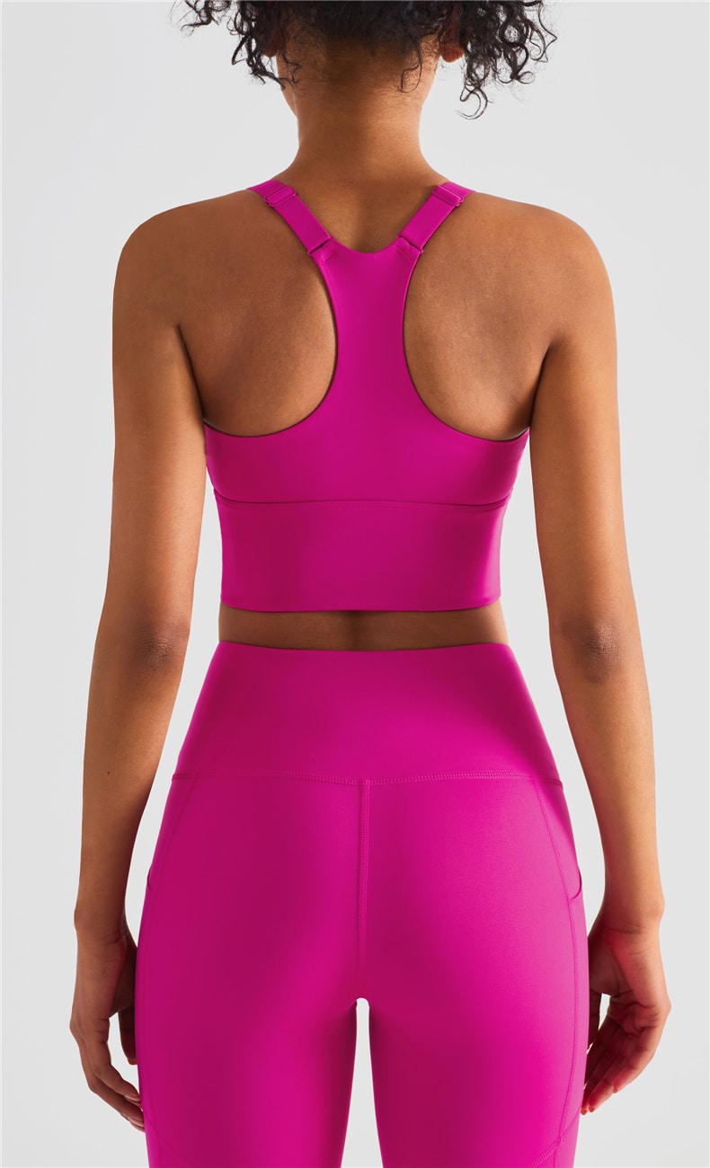 racerback adjustable high impact sports bra manufacturer