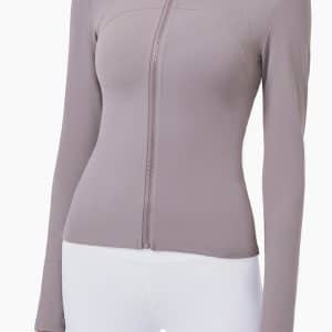 zip up yoga jacket slim