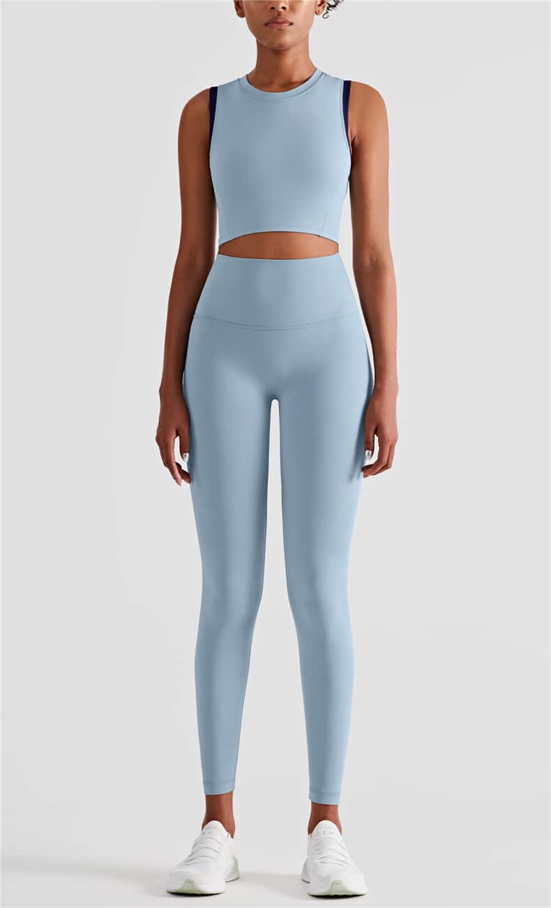 best high impact workout leggings blue