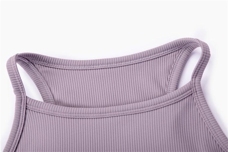 custom rib full coverage yoga bra wholesale