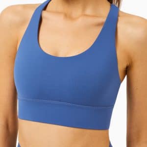 strappy cross back sports bra