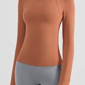 women's long sleeve yoga tops