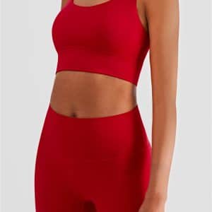 padded sports bra and leggings set